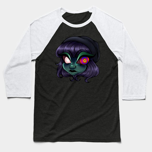 Undead Beauty Baseball T-Shirt by CashmereThot